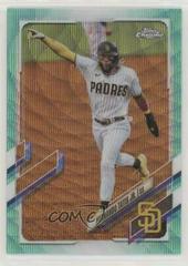 Fernando Tatis Jr. [Aqua Wave Refractor] #1 Baseball Cards 2021 Topps Chrome Prices