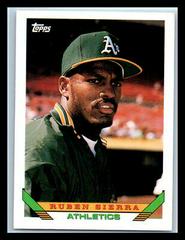 Ruben Sierra #440 Baseball Cards 1993 Topps Micro Prices