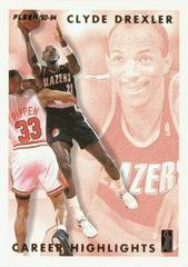 Clyde Drexler #15 Basketball Cards 1993 Fleer Clyde Drexler Prices