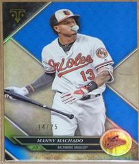 Manny Machado [Sapphire] #6 Baseball Cards 2017 Topps Triple Threads Prices