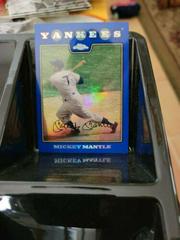 Mickey Mantle [Blue Refractor] #7 Baseball Cards 2008 Topps Chrome Prices