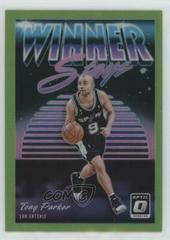 Tony Parker [Lime Green] Basketball Cards 2018 Panini Donruss Optic Winner Stays Prices