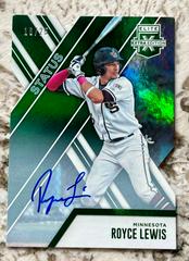 Royce Lewis [Autograph Status Die Cut Emerald] #1 Baseball Cards 2017 Panini Elite Extra Edition Prices