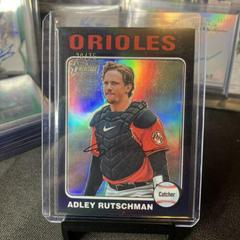 Adley Rutschman [Black Refractor] #188 Baseball Cards 2024 Topps Heritage Chrome Prices