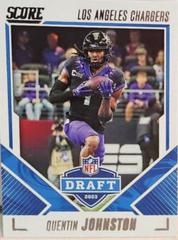Quentin Johnston #7 Football Cards 2023 Panini Score NFL Draft Prices