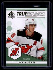 Jack Hughes [Green] Hockey Cards 2022 SP Authentic True Leaders Prices
