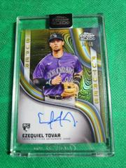 Ezequiel Tovar [Gold] Baseball Cards 2023 Topps Chrome Black Super Futures Autographs Prices