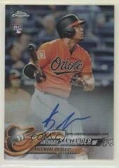 Anthony Santander [Refractor] #RA-ANS Baseball Cards 2018 Topps Chrome Rookie Autograph Prices