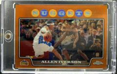 Allen Iverson [Orange Refractor] Basketball Cards 2008 Topps Chrome Prices