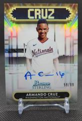 Armando Cruz #SSA-AC Baseball Cards 2022 Bowman Sterling Signage Autographs Prices