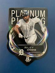 Riley Greene #PPD-11 Baseball Cards 2023 Bowman Platinum Plating Die Cut Prices