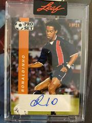 Ronaldinho [Orange] Soccer Cards 2022 Pro Set Autographs Prices
