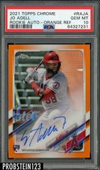 Jo Adell [Orange Refractor] #CRA-JA Baseball Cards 2021 Bowman Chrome Rookie Autographs Prices
