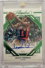 Isiah Thomas [Emerald] #15 Basketball Cards 2022 Panini Flawless Finishes Auto Prices
