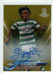 Gelson Martins [Autograph Gold Refractor] Soccer Cards 2017 Topps Chrome UEFA Champions League Prices