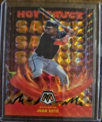 Juan Soto [Reactive Orange] Baseball Cards 2022 Panini Mosaic Hot Sauce Prices