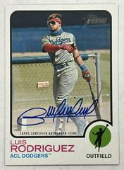 Luis Rodriguez [Autograph] #206 Baseball Cards 2022 Topps Heritage Minor League Prices