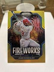 Juan Gonzalez [Gold] Baseball Cards 2023 Panini Prizm Fireworks Prices