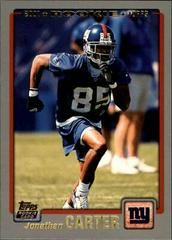 Jonathan Carter #364 Football Cards 2001 Topps Prices
