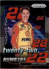 Joey Logano #N12 Racing Cards 2020 Panini Prizm Nascar Numbers Prices