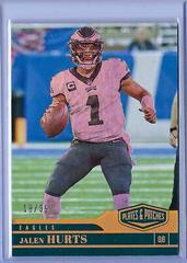 Jalen Hurts [Gold] #123 Football Cards 2023 Panini Plates and Patches Prices