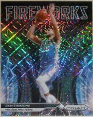 Ben Simmons [Mojo Prizm] #21 Basketball Cards 2021 Panini Prizm Fireworks Prices