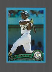 Rickey Henderson [Blue Foil] Baseball Cards 2021 Topps Archives Prices