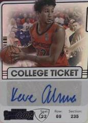 Keve Aluma [Purple] #CT-KAL Basketball Cards 2022 Panini Chronicles Draft Picks Contenders College Ticket Autograph Prices