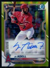 Jo Adell [Yellow Refractor] #CRA-JA Baseball Cards 2021 Bowman Chrome Rookie Autographs Prices