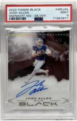 Josh Allen [Silver] #MS-JAL Football Cards 2022 Panini Black Midnight Signatures Prices