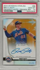 Brett Baty Baseball Cards 2020 Bowman Sterling Prospect Autographs Prices