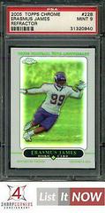 Erasmus James [Refractor] #228 Football Cards 2005 Topps Chrome Prices