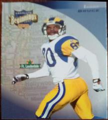 Isaac Bruce [ Beginings] #137 Football Cards 1997 Playoff Absolute Prices