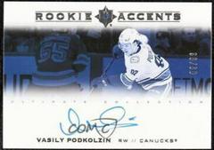 Vasily Podkolzin #RA-VP Hockey Cards 2021 Ultimate Collection Rookie Accents Autograph Prices