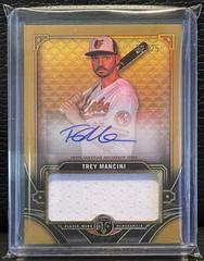 Trey Mancini [Gold] #ASJR-TM Baseball Cards 2022 Topps Triple Threads Single Jumbo Relics Autographs Prices