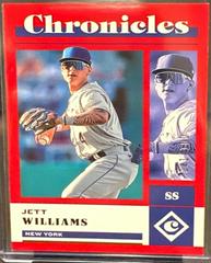 Jett Williams [Red] Baseball Cards 2023 Panini Chronicles Prices