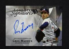 Greg Maddux Baseball Cards 2022 Stadium Club Lone Star Signatures Prices