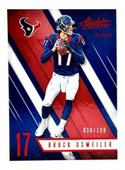 Brock Osweiler [Spectrum Red] #11 Football Cards 2016 Panini Absolute Prices