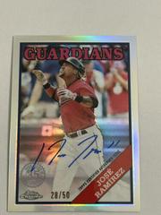 Jose Ramirez Baseball Cards 2023 Topps Chrome 1988 Autographs Prices