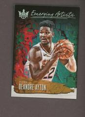Deandre Ayton #16 Basketball Cards 2018 Panini Court Kings Emerging Artists Prices