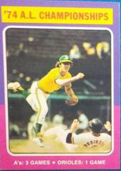 A. L. Championships #459 Baseball Cards 1975 Topps Prices