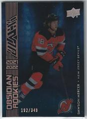 Dawson Mercer #OR-47 Hockey Cards 2021 SPx UD Black Obsidian Rookies Prices