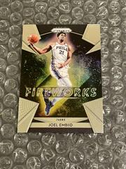 Joel Embiid Basketball Cards 2018 Panini Prizm Fireworks Prices