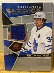 Auston Matthews Hockey Cards 2021 SP Game Used Authentic Fabrics Prices