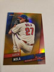 Aaron Nola [Gold Refractor] #6 Baseball Cards 2019 Topps Finest Prices
