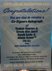 Ronald Acuna Jr. #SCBA-RA Baseball Cards 2023 Stadium Club Autographs Prices