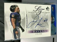 Jamal Lewis Football Cards 2003 SP Authentic Sign of the Times Prices