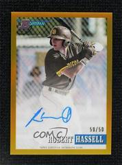 Robert Hassell [Gold] Baseball Cards 2021 Bowman Heritage Chrome Prospect Autographs Prices