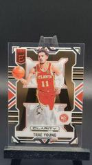 Trae Young [Gold] #18 Basketball Cards 2022 Panini Donruss Elite Clarity Prices