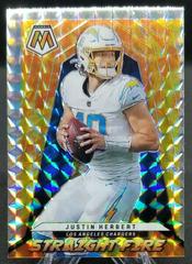Justin Herbert #SF-7 Football Cards 2022 Panini Mosaic Straight Fire Prices